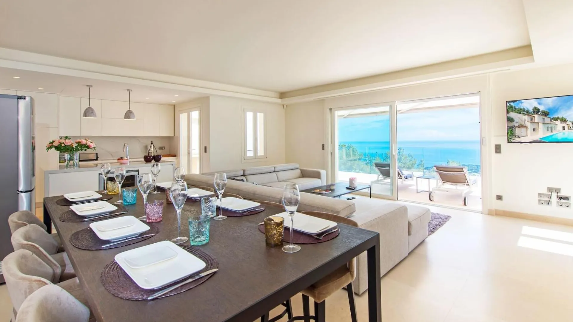 Villa L Oasis Moderne Piscine Vue Mer Rocabruna